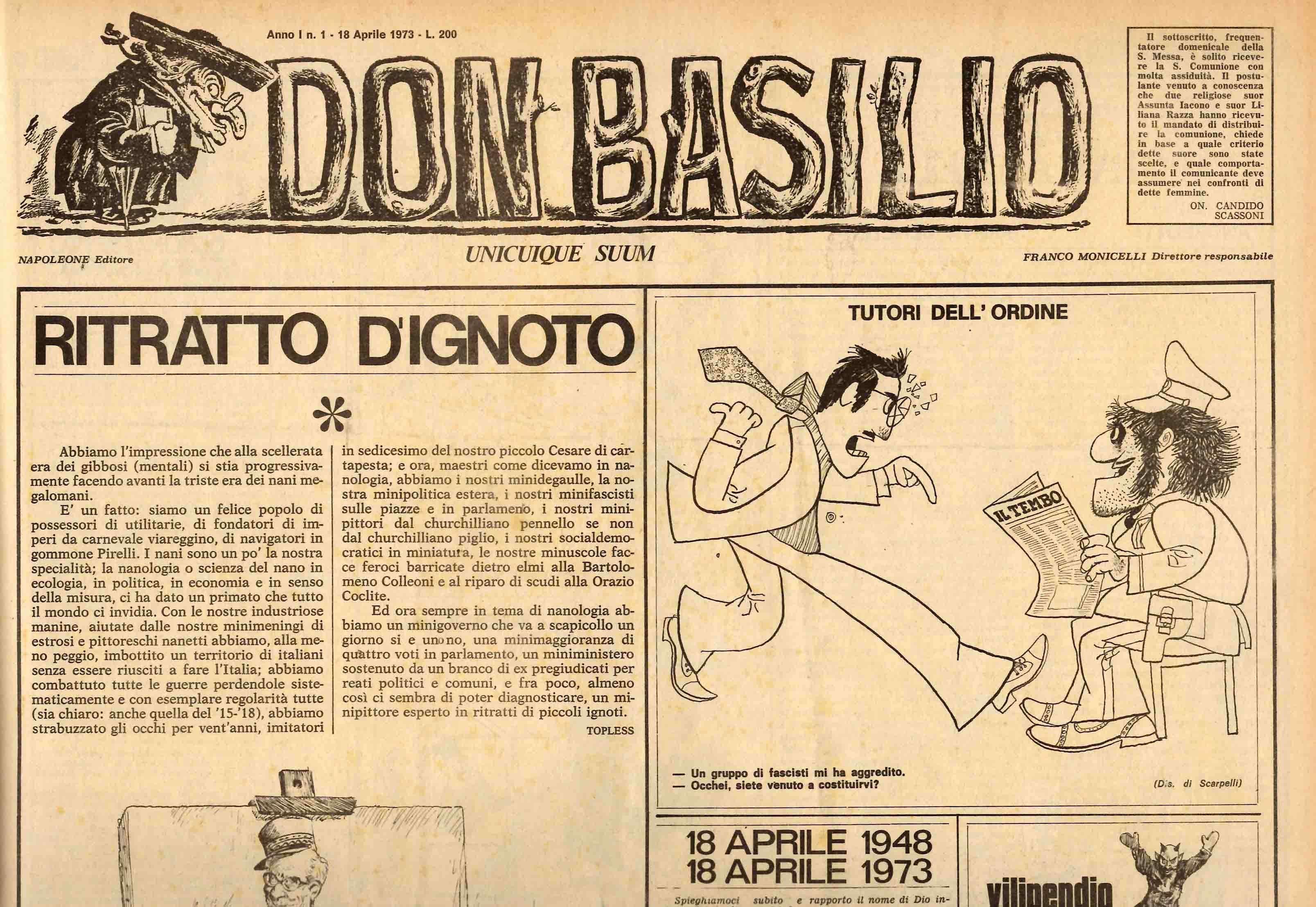Don Basilio. Uniquique suum